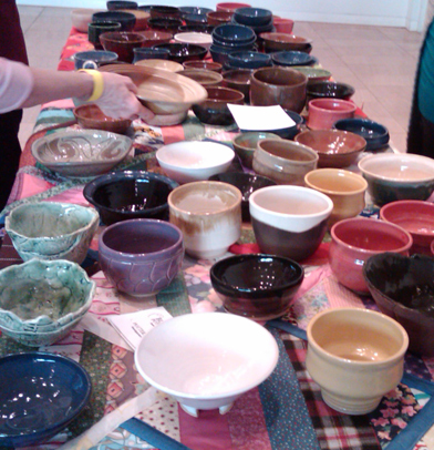 Beautiful bowls by Blue Ridge Potters Guild artists
