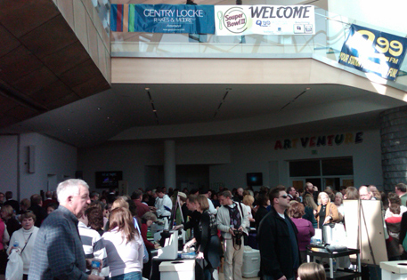 Souper Bowl II event sponsored by Gentry Locke - big crowd!
