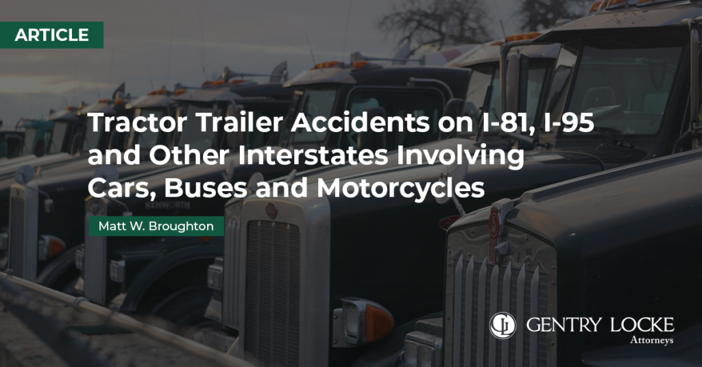 Tractor Trailer Accidents Article